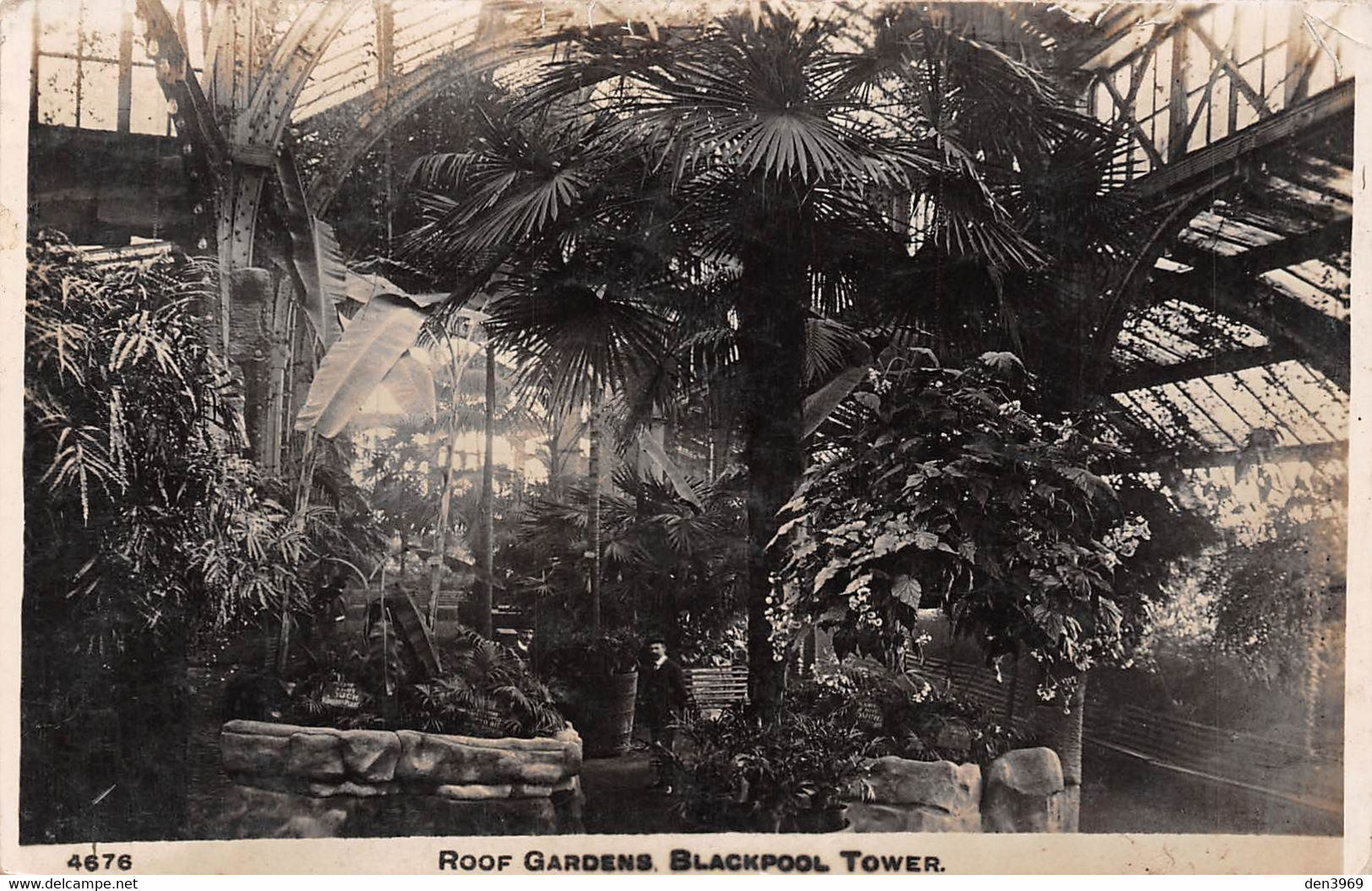 Angleterre - Lancashire - BLACKPOOL Tower - Roof Gardens - Card-Photo - Blackpool