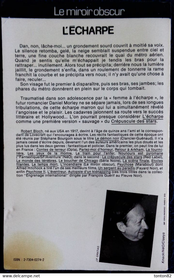 NéO 89 - L'écharpe - Robert Bloch - ( 1984 ) . - NEO Nouvelles Ed. Oswald