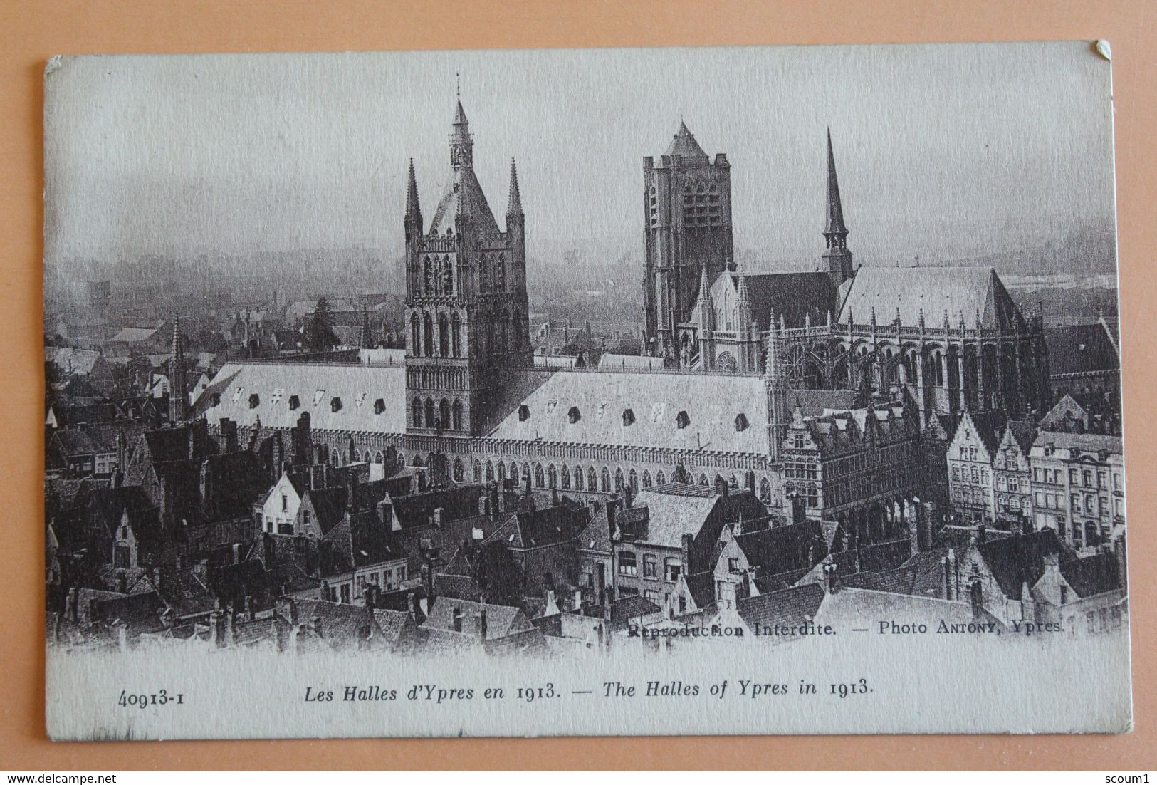 Les Halles D'ypres En 1913 - Ieper