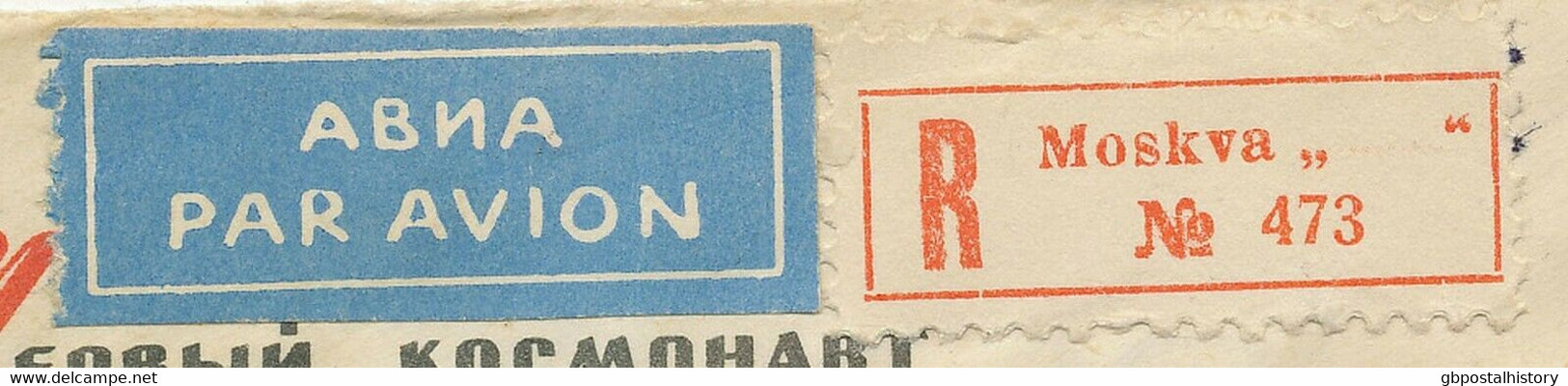 SOWJETUNION 1961 Ill. Raumfahrt-Bf M. MiF Als R-Lupo-Bf Von MOSKVA N. Paris, R! - Covers & Documents