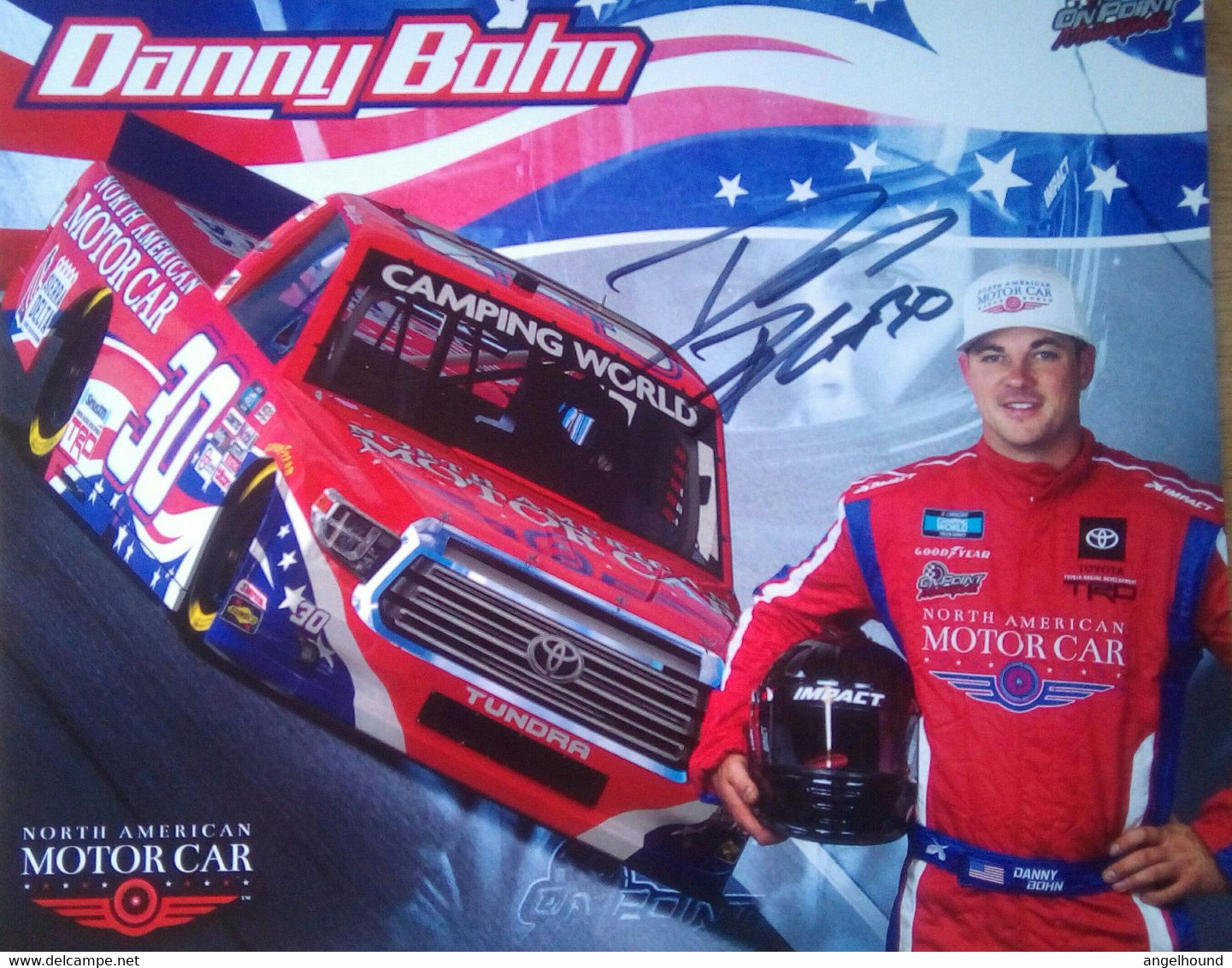 Danny Bohn ( American Nascar Driver ) - Handtekening