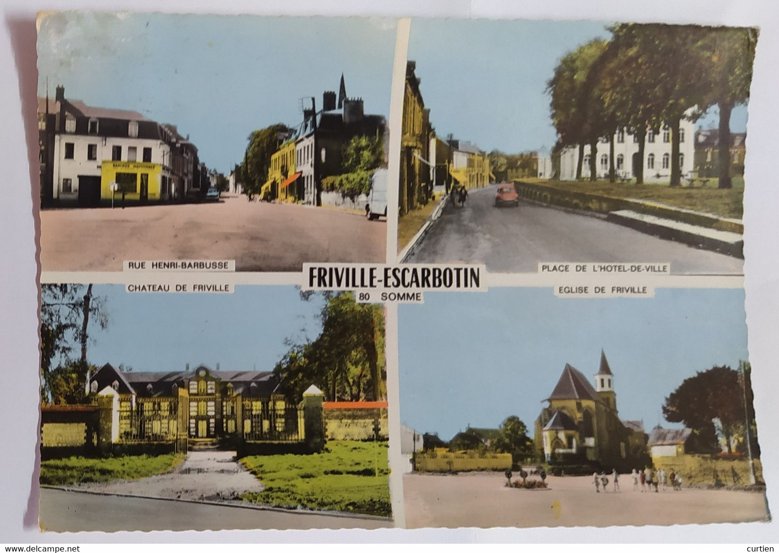FRIVILLE - ESCARBOTIN  80  Multivues Avec 4 Photos 1968 - Friville Escarbotin