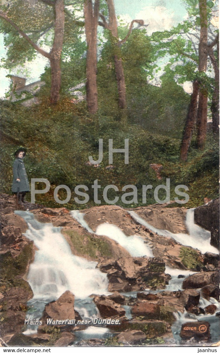 Mains Waterfall Near Dundee - 60164 - Old Postcard - Scotland - United Kingdom - Used - Angus