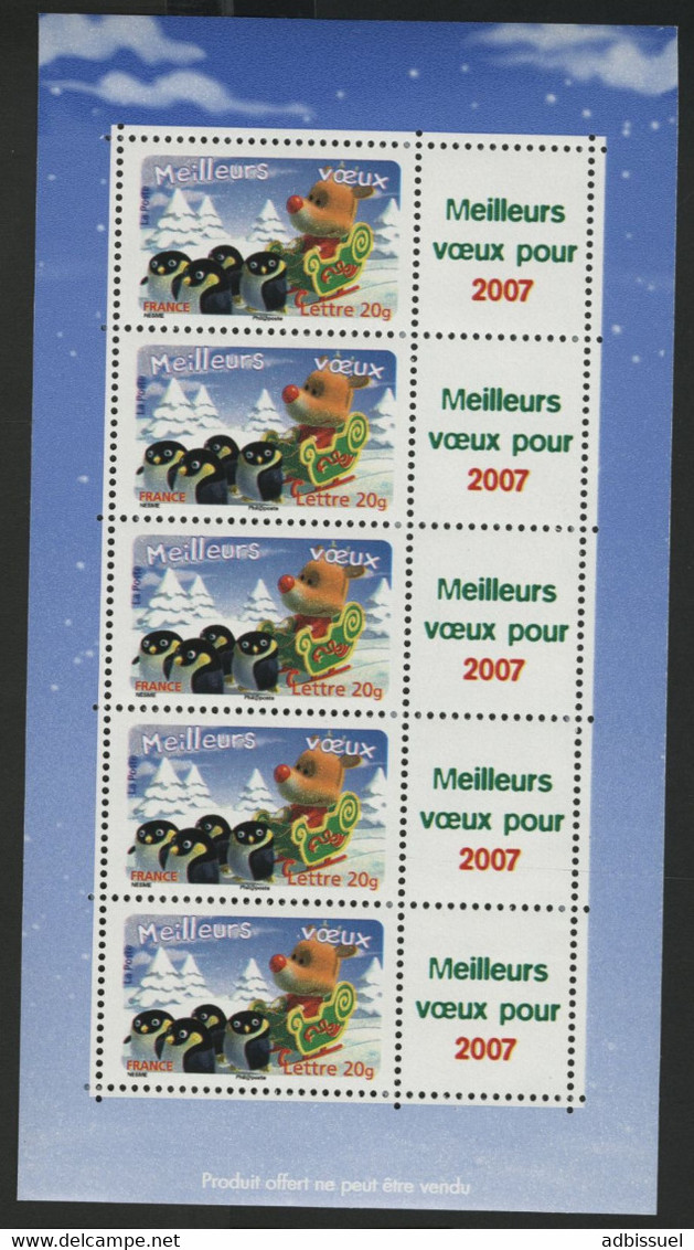 F3986Aa Cote 15 € "Meilleurs Voeux 2007" Neuf ** MNH. Qualité TB - Neufs