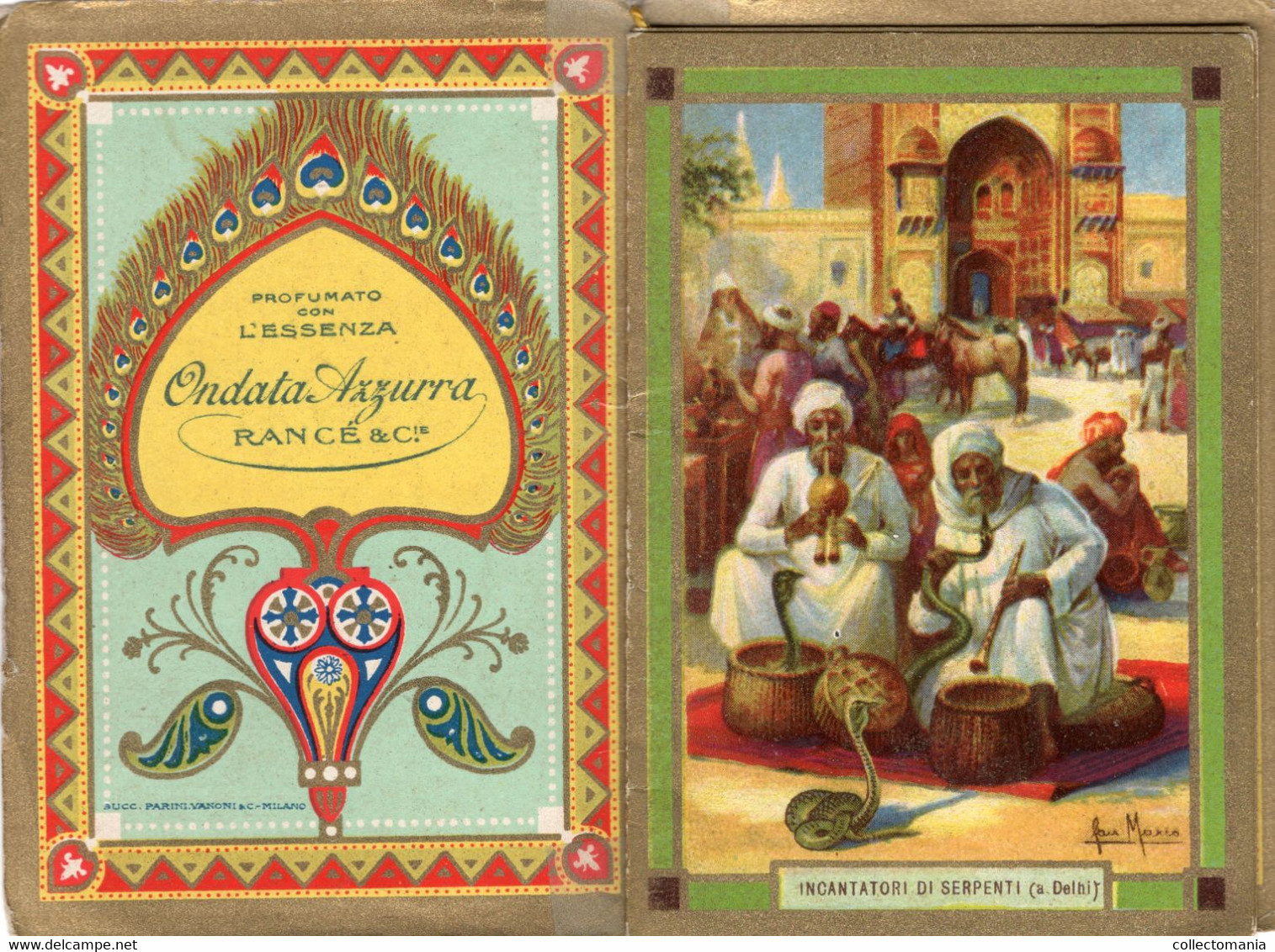 Booklet Parfum CALENDRIER 1926  RANCE & C°  Scènes INDIA  Litho. - Oud (tot 1960)