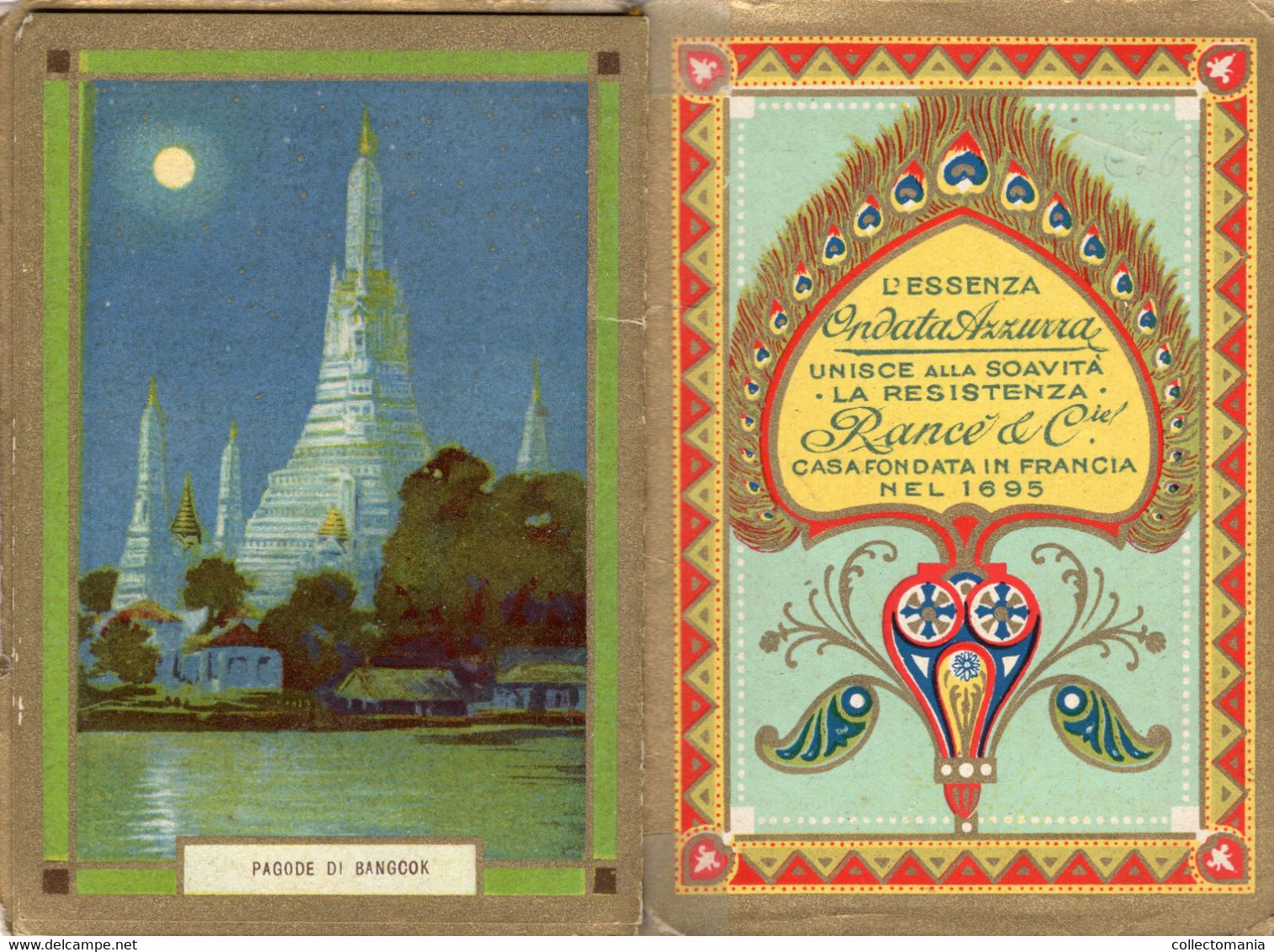 Booklet Parfum CALENDRIER 1926  RANCE & C°  Scènes INDIA  Litho.