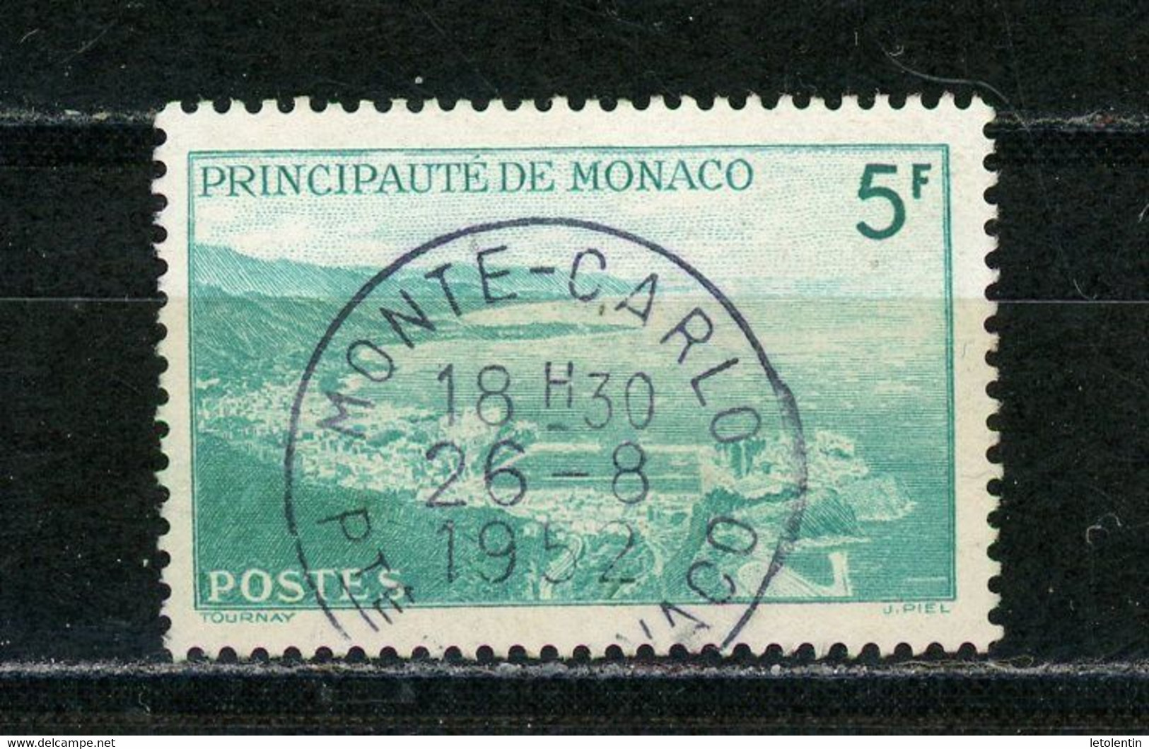 MONACO: VUE - N° Yvert 310A  Obli. Ronde - Oblitérés