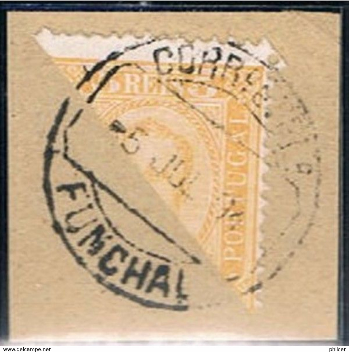 Funchal, 1892/3, # 1, Bipartido, Used - Funchal