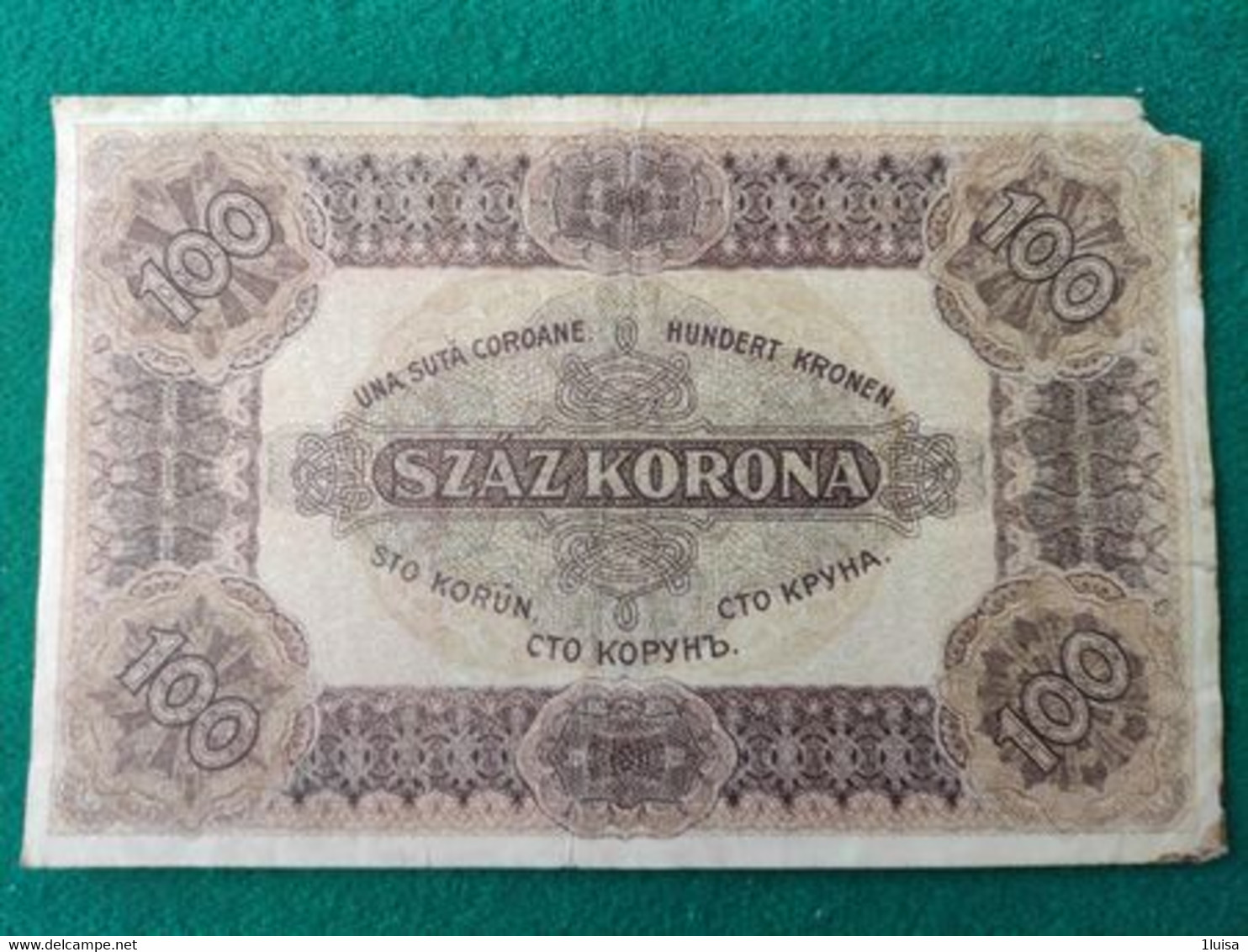 Ungheria 100 Korona 1920 - Hongrie