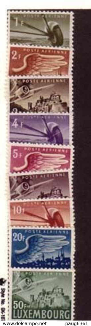 LUXEMBOURG 1946 AVIONS  YVERT N°A7/15 NEUF MLH* - Nuevos