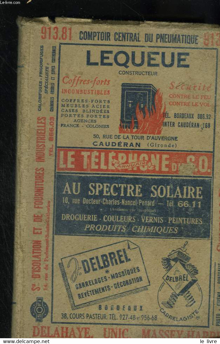 Annuaire Le Téléphone Du Sud-Ouest - COLLECTIF - 1848 - Annuaires Téléphoniques