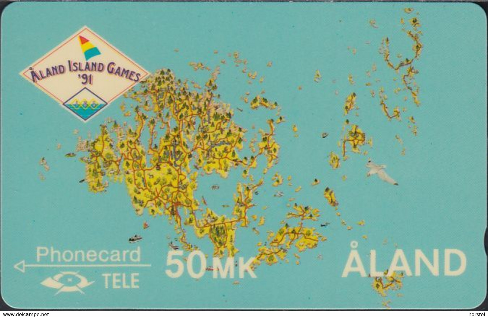 Aland GPT - Map Of Åland - 50 MK - 2FINC - Mint - Aland