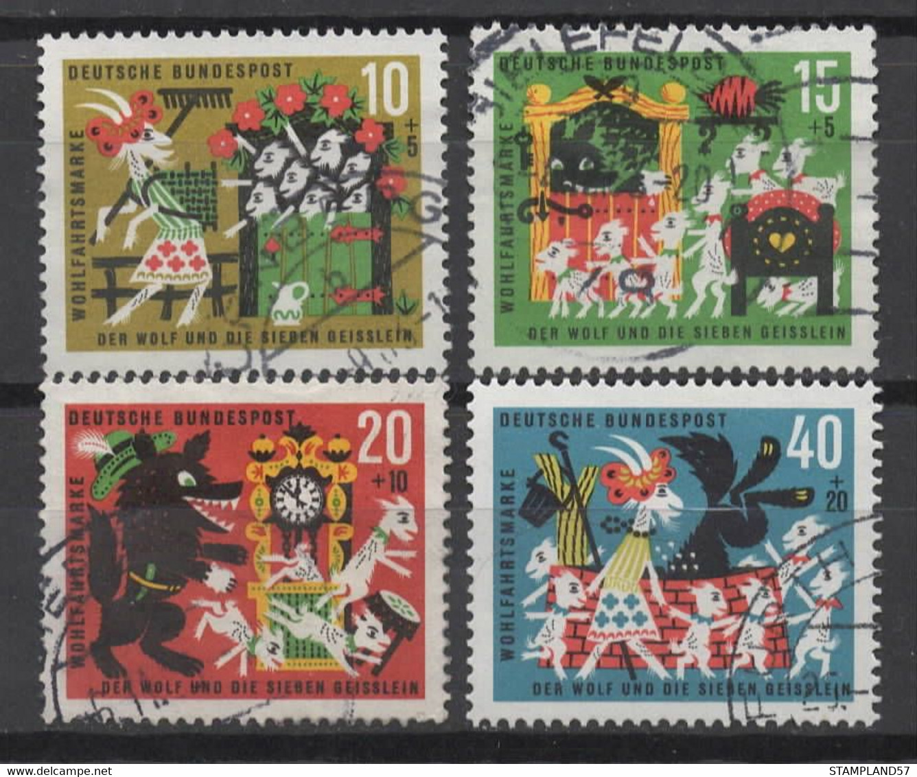 Allemagne R.F.A 1963 Oblitéré Michel 408 - 411 - Usati