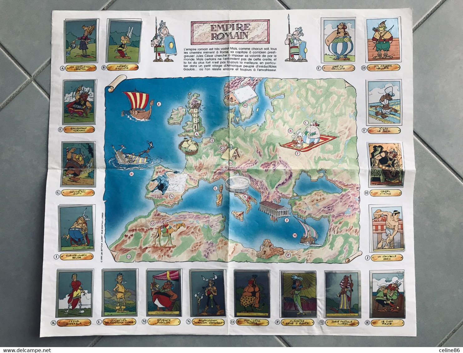 ASTERIX Ils Sont Fous Ces Gaulois ! PANINI. Album Complet + Poster Complet - Edizione Francese