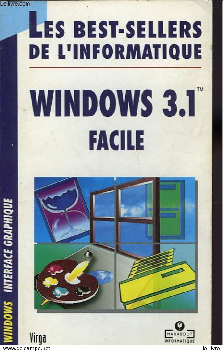 WINDOWS 3.1 FACILE - VIRGA - 1992 - Informática