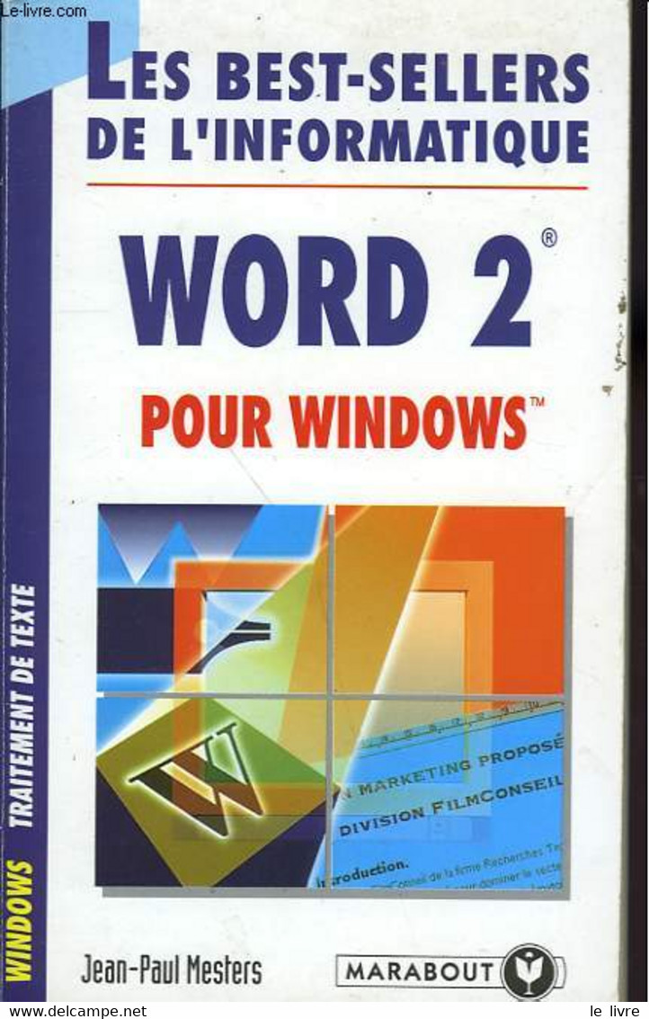 WORD 2 POUR WINDOWS - MESTERS JEAN-PAUL - 1994 - Informatique