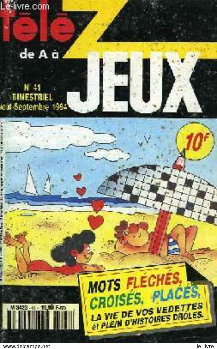 TELE Z, DE A à Z, JEUX, N°41, AOUT-SEPT. 1994 - COLLECTIF - 1994 - Palour Games