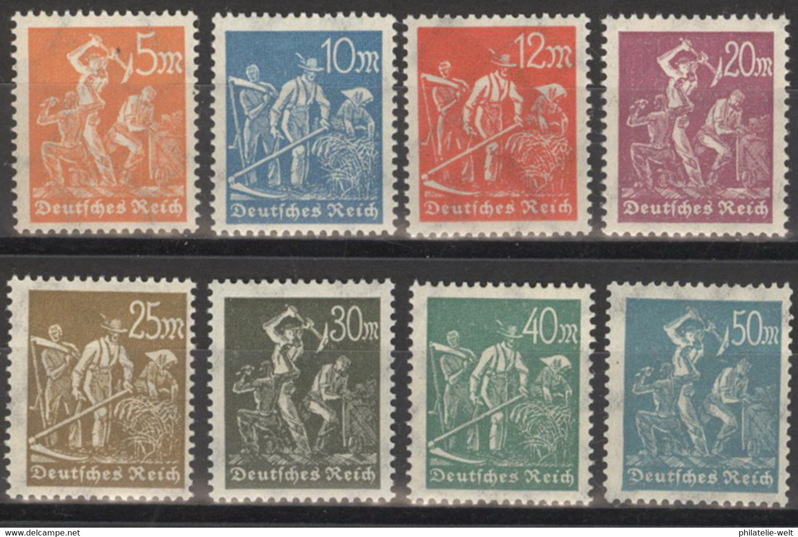 Deutsches Reich 238/45 ** Postfrisch - Unused Stamps