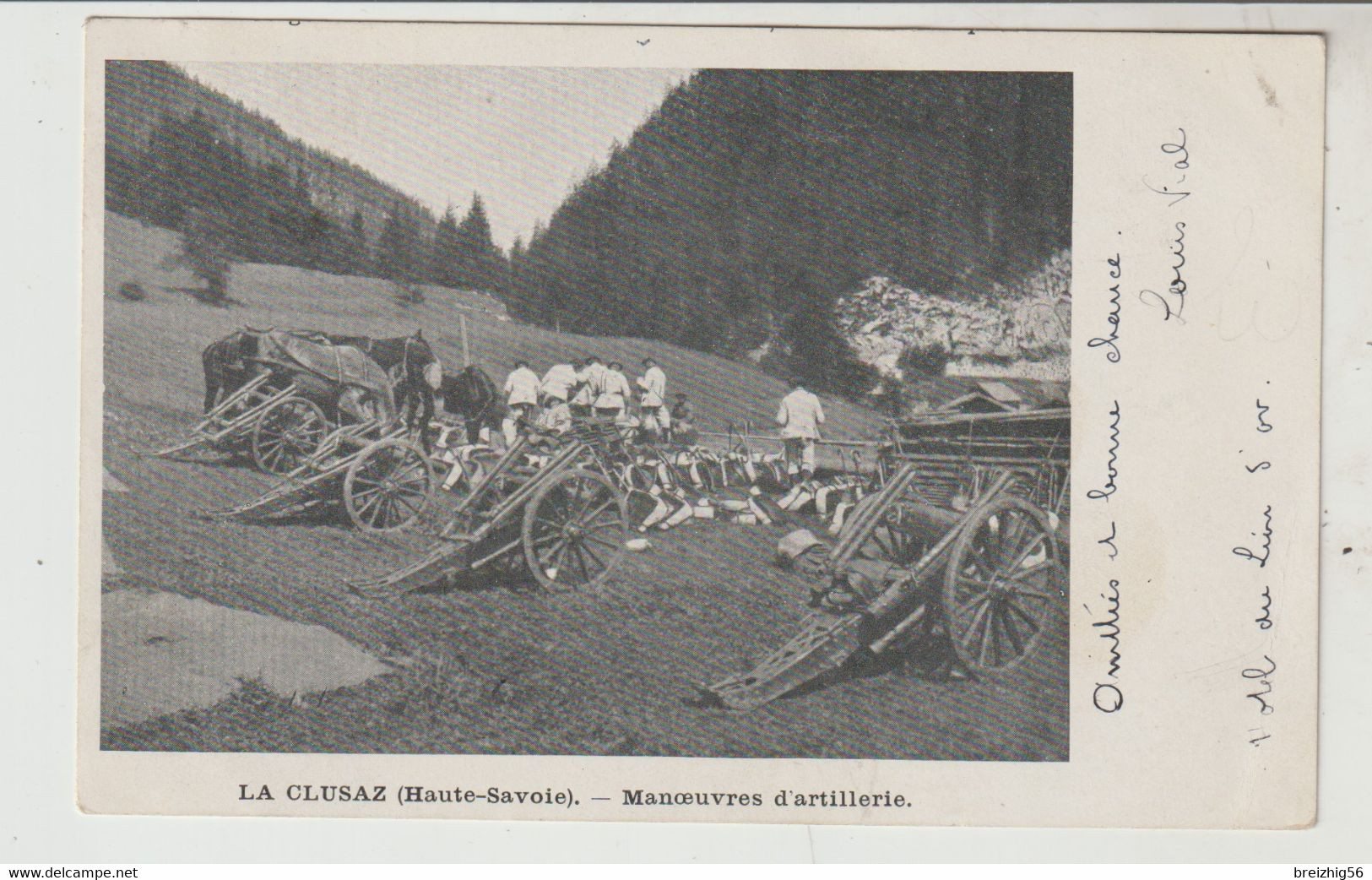 Haute Savoie LA CLUSAZ Manœuvres D'artillerie 1903 - La Clusaz