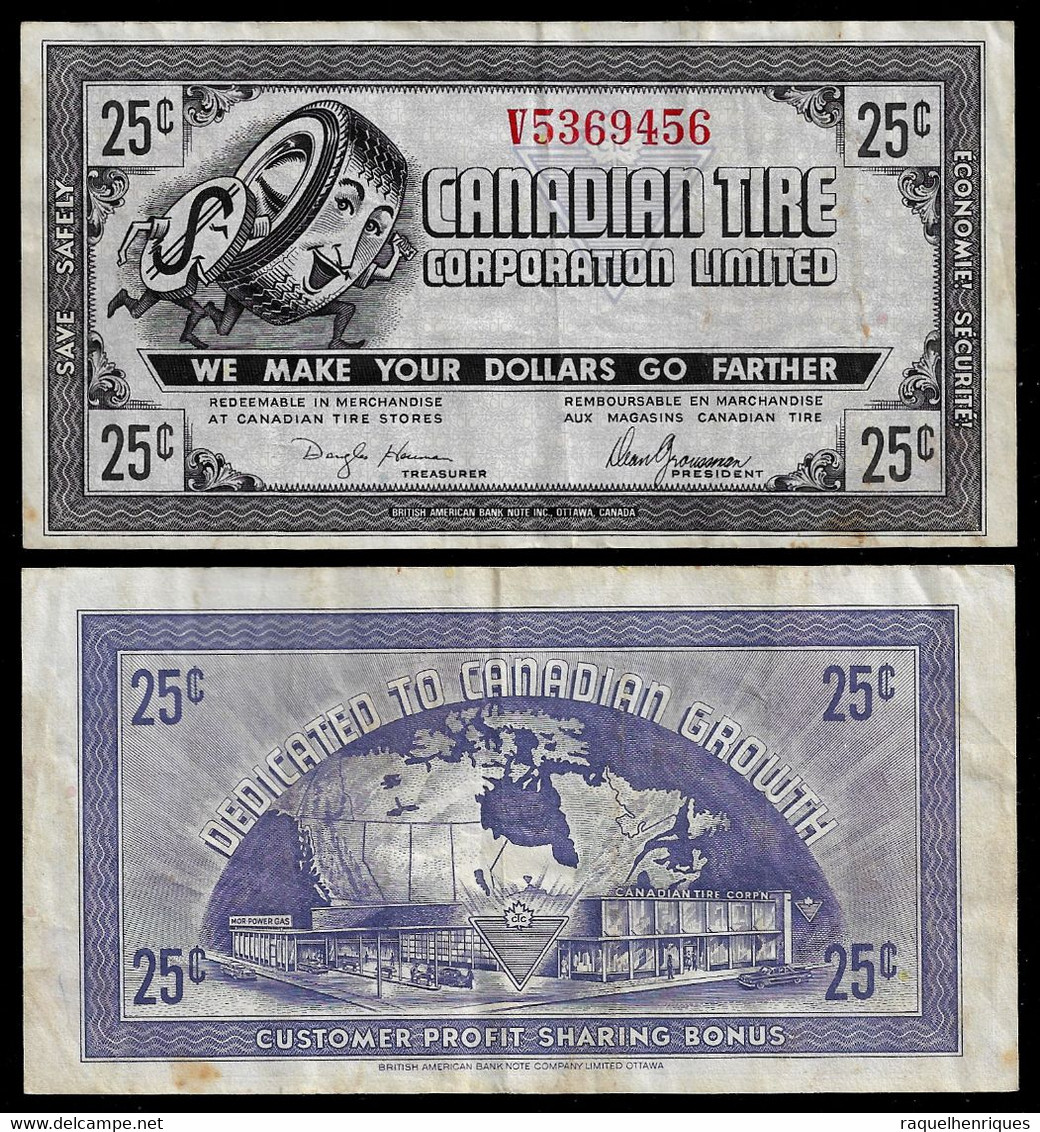 CANADA - Canadian Tire Corporation Ltd. - Cash Bonus - 25 CENTS - 1962 (NT#03) - Canada