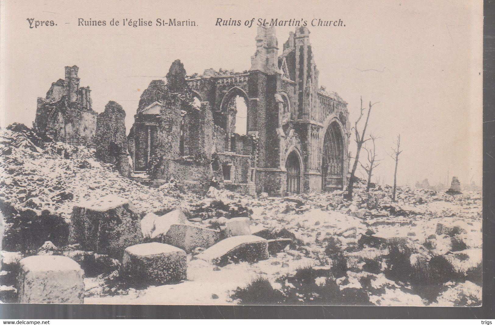 Ypres - Ruines De L'Église St. Martin - Ieper