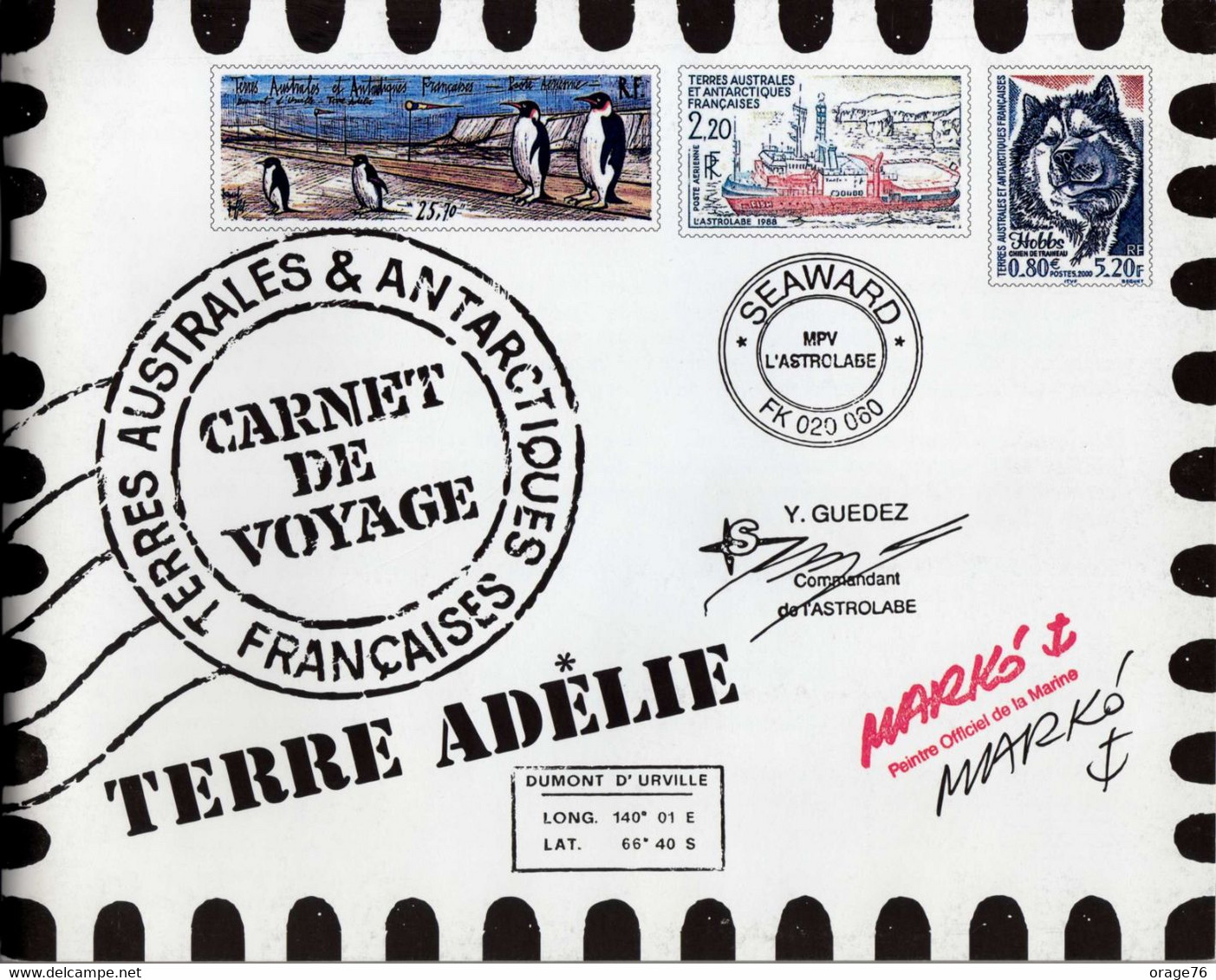 TAAF 2001 - CARNET DE VOYAGE N° C 308 - TIMBRES N° Yvert Et Tellier 308 A 321 - LUXE - Ungebraucht