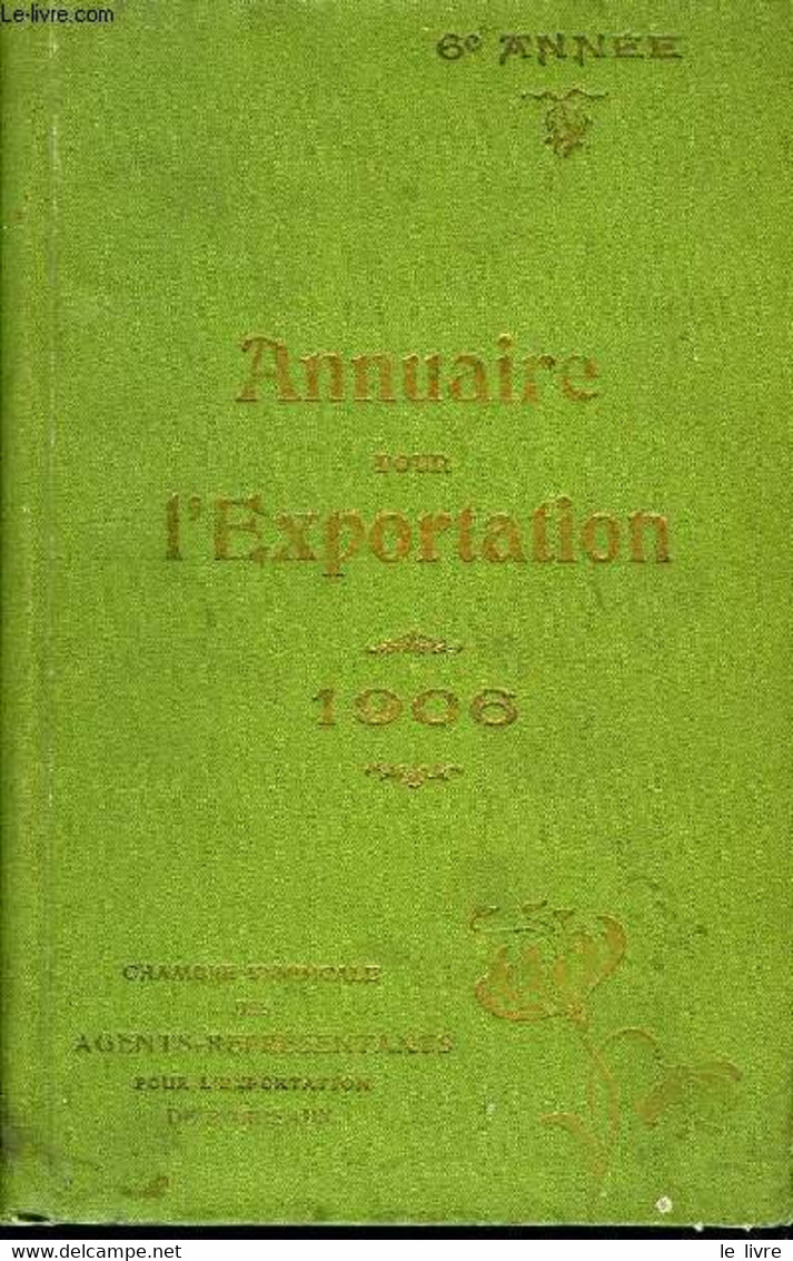 Annuaire Pour L'Exportation 1906 - COLLECTIF - 1906 - Annuaires Téléphoniques