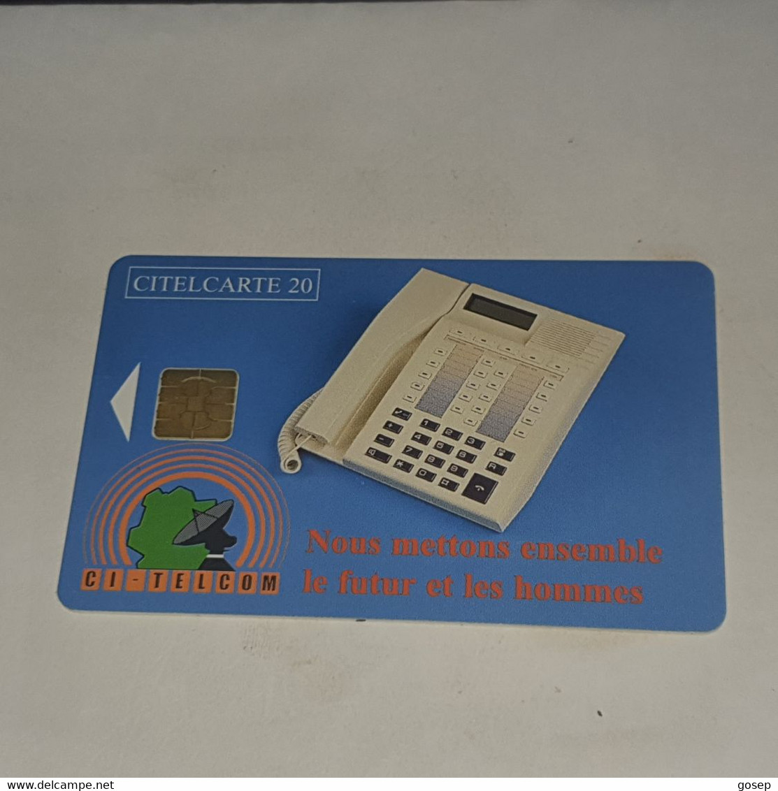 Ivory Coast-CI-CIT-0019)-telephone Nous-(4)-(20units)-(000181820)-(tirage-150.000)-used Card+1card Prepiad Free - Costa De Marfil