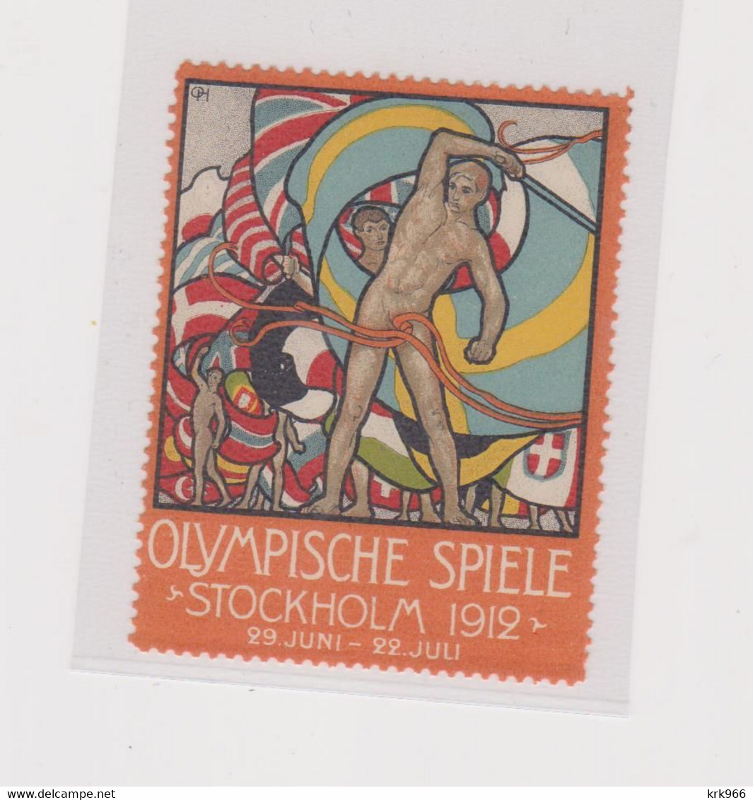 SWEDEN Poster Stamp OLYMPIC GAMES 1912 STOCKHOLM - Estate 1912: Stockholma