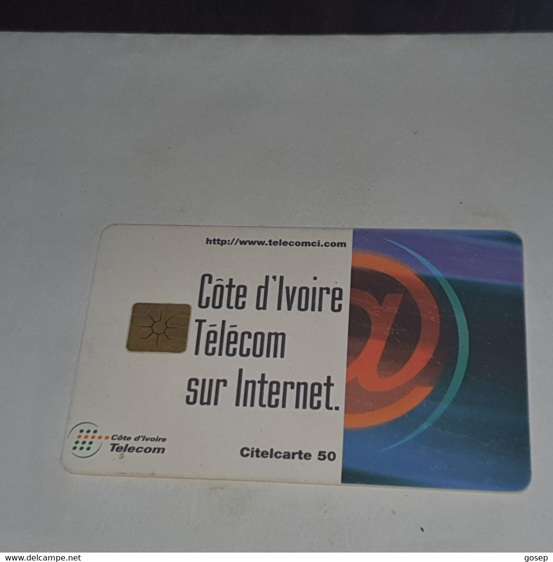 Ivory Coast-CI-CIT-0029A)-cot D'lvoire Internet-(6)-(50units)-(0001267308)-(tirage-?)-used Card+1card Prepiad Free - Côte D'Ivoire