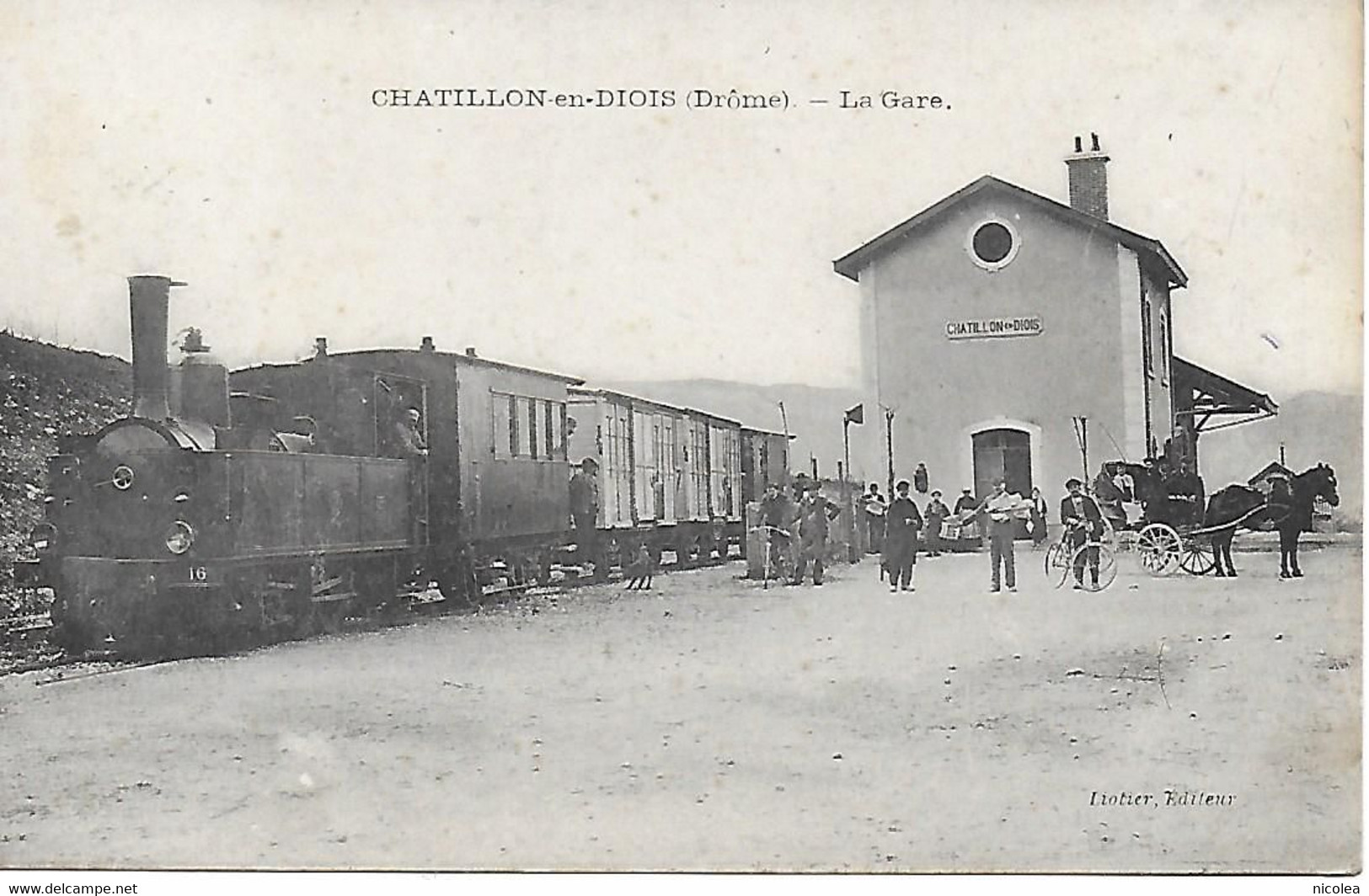 26 - CHATILLON-en-DIOIS - La Gare - Tramway à Vapeur - Compagnie Des Chemins De Fer Départementaux De La Drôme - Châtillon-en-Diois