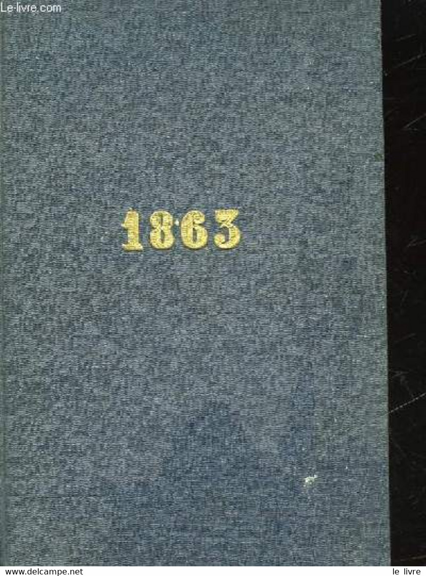 MEMORIAL OU AGENDA 1863 - ANONYME - 1863 - Blank Diaries