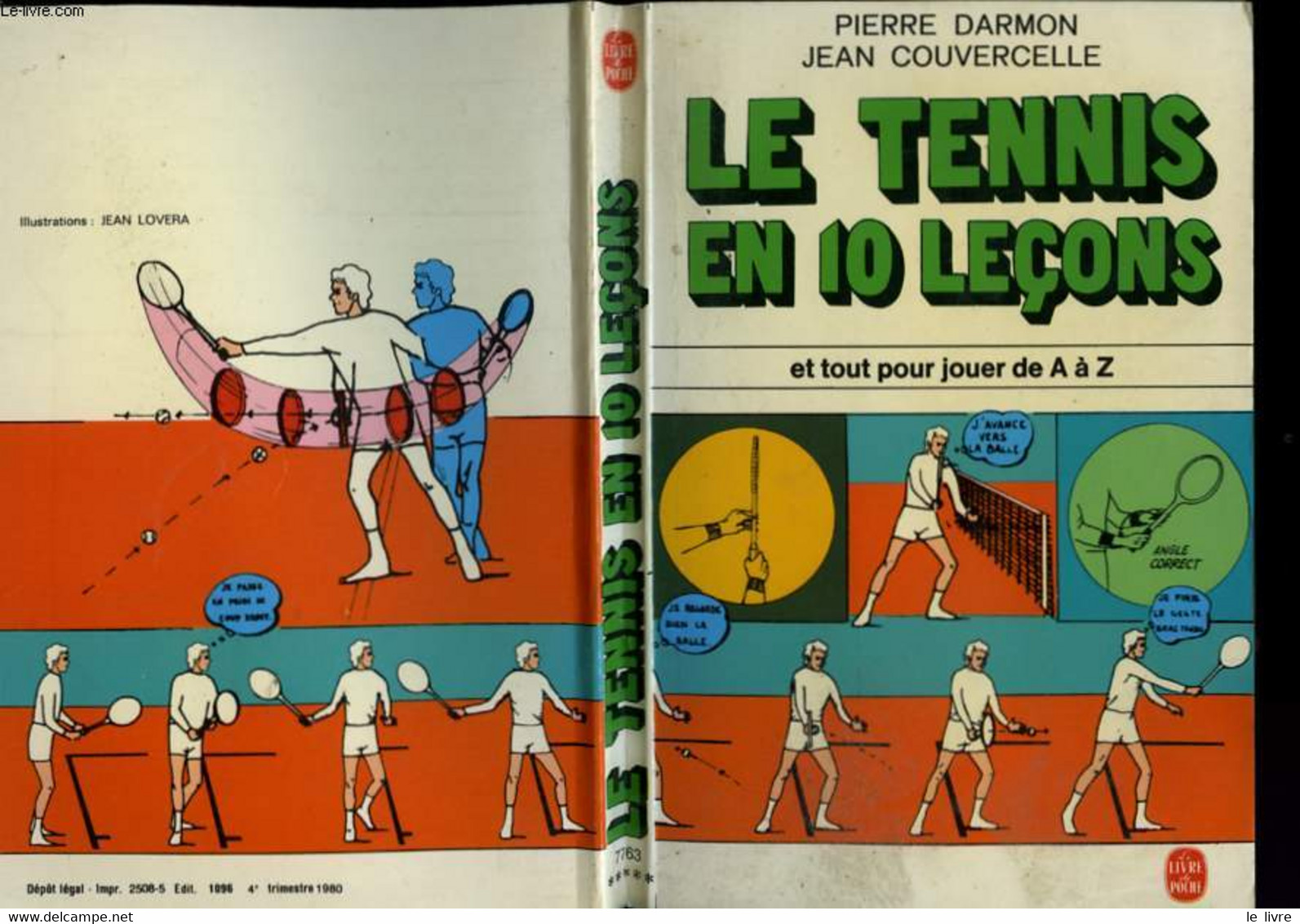 LE TENNIS EN LECONS - DARMON PIERRE ET COUVERCELLE JEAN - 1980 - Livres