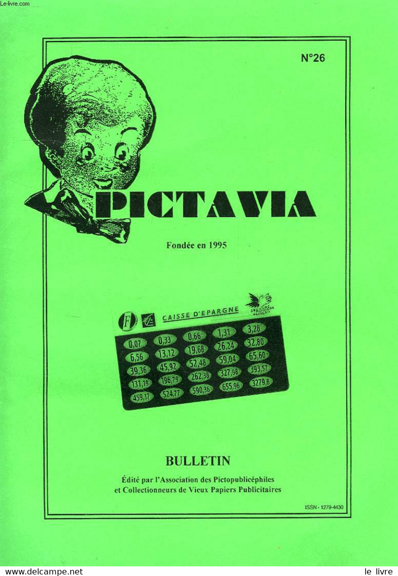 PICTAVIA, N°26, AOUT 2004 - COLLECTIF - 2004 - Boekhouding & Beheer