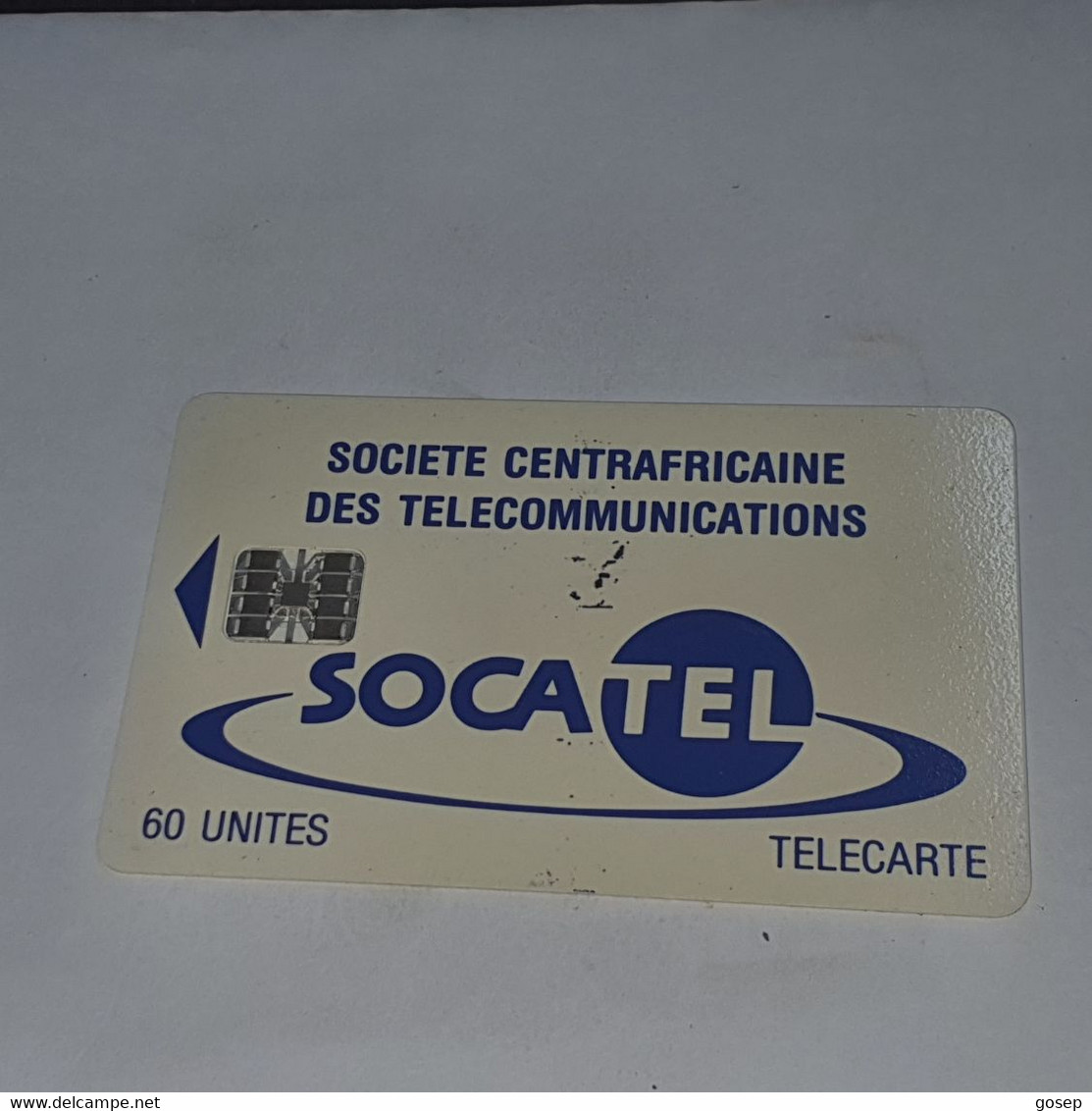 Ivory Coast-(CIF-SOC-0014A)-socatel-blue-(19)-(60units)-(C5B155083)-used Card+1card Prepiad Free - Ivoorkust