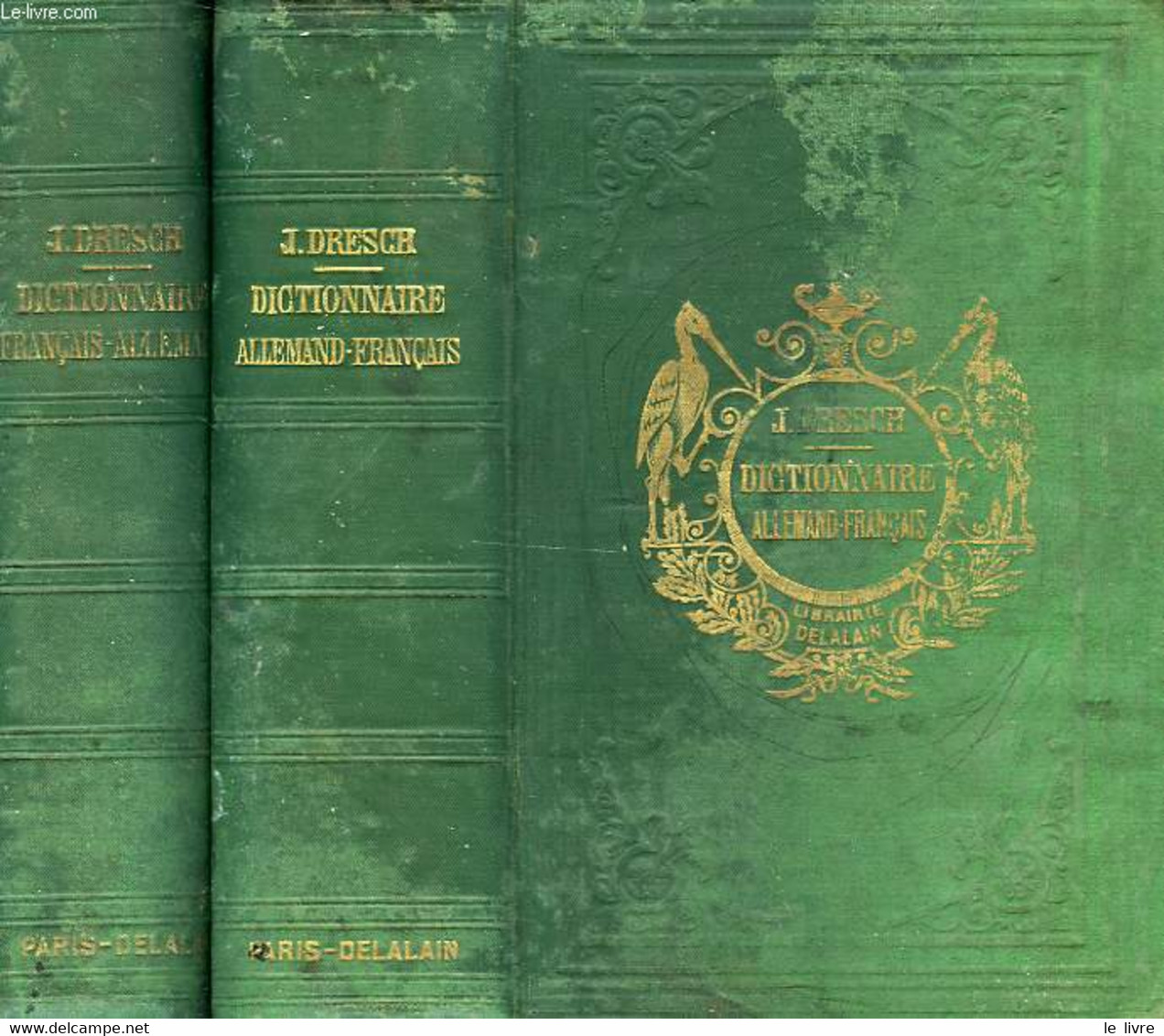 NOUVEAU DICTIONNAIRE CLASSIQUE FRANCAIS-ALLEMAND, ET ALLEMAND-FRANCAIS (2 VOL.) - DRESCH M. J. - 1902 - Atlas