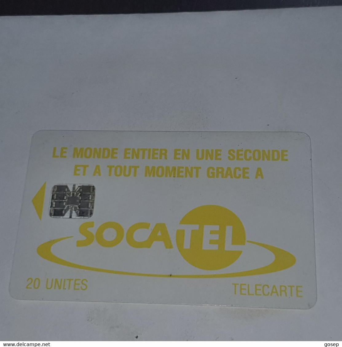 Ivory Coast-(CIF-SOC-0016)-socatel-yellow-(20)-(20units)-(00404770)-used Card+1card Prepiad Free - Costa D'Avorio