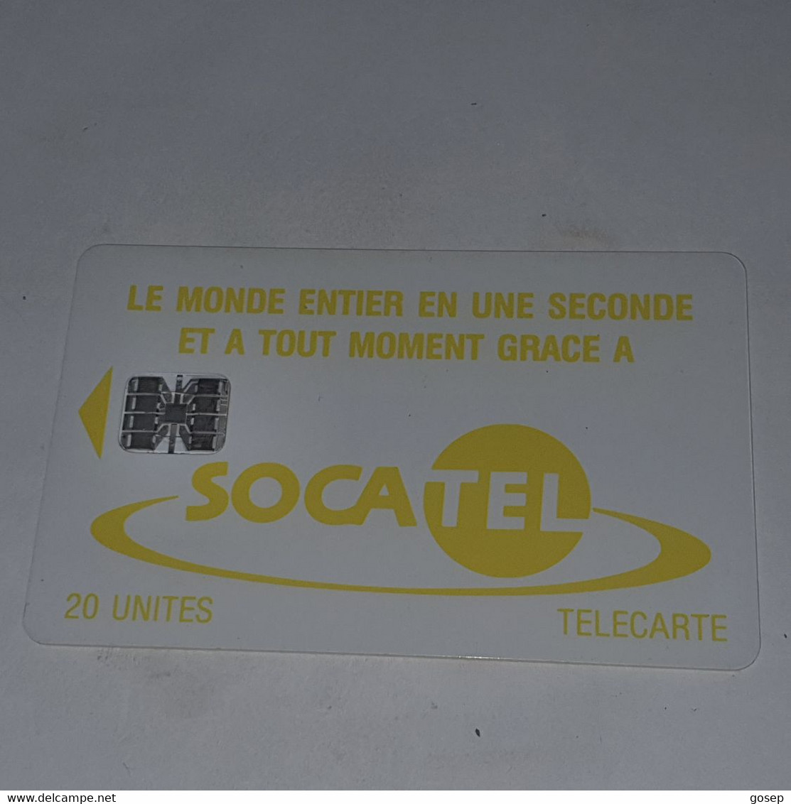 Ivory Coast-(CIF-SOC-0016/1)-socatel-yellow-(21)-(20units)-(00405909)-used Card+1card Prepiad Free - Ivory Coast