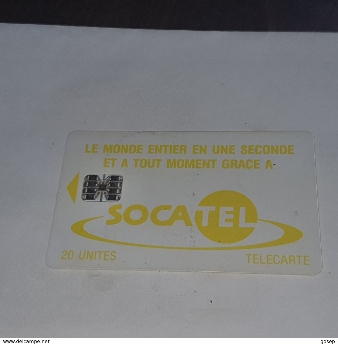 Ivory Coast-(CIF-SOC-0016/2)-socatel-yellow-(22)-(20units)-(00408350)-used Card+1card Prepiad Free - Côte D'Ivoire