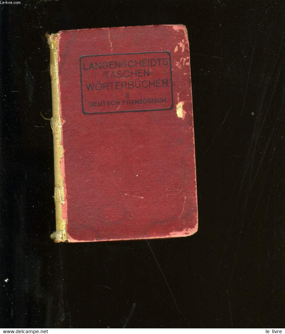 DICTIONNAIRE DE POCHEDES LANGUES FRANCAISE ET ALLEMANDE. - PROF. DR JACOB SCHELLENS. - 0 - Atlas