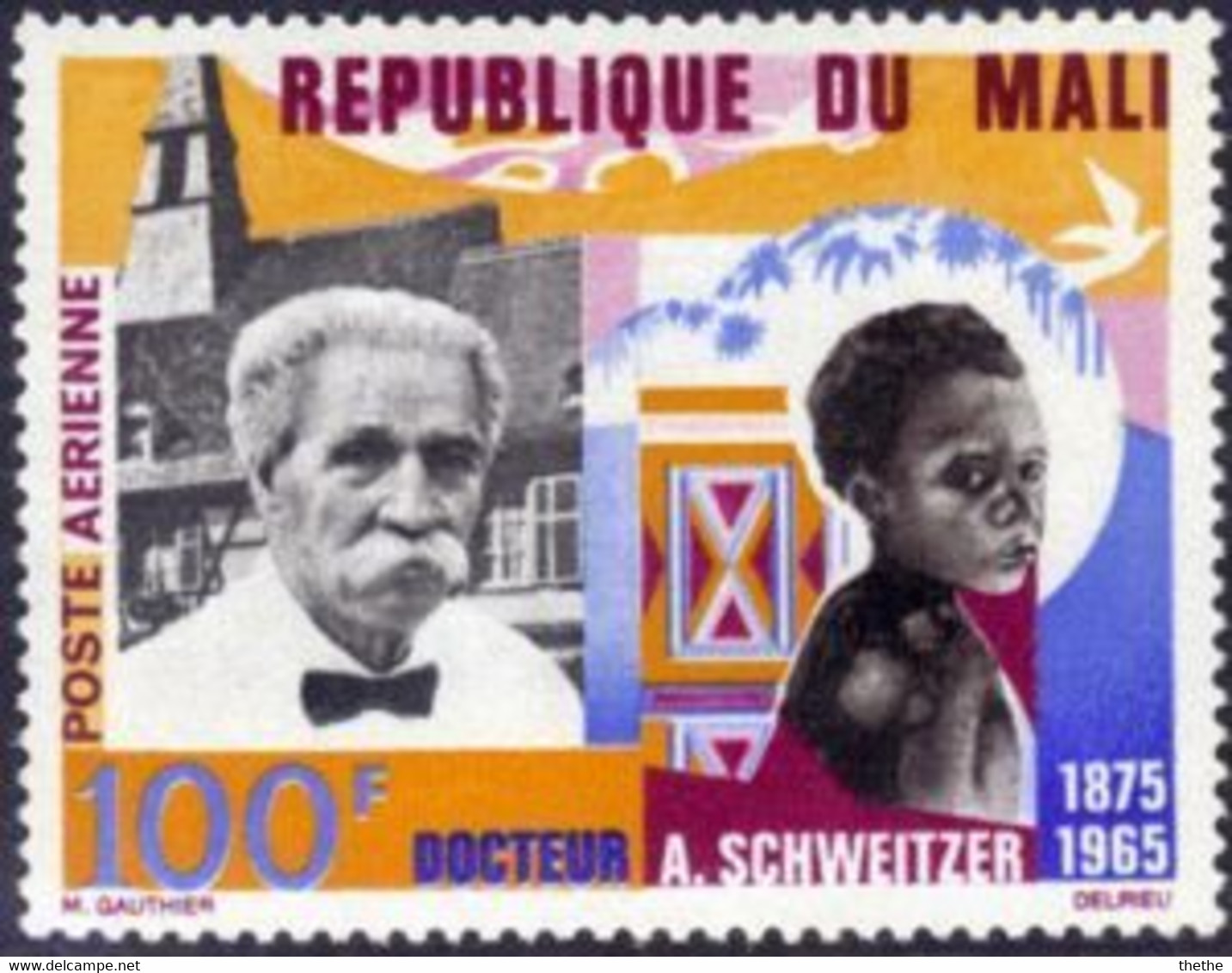 MALI -   Le Dr Schweitzer Et L'enfant Malade - Albert Schweitzer