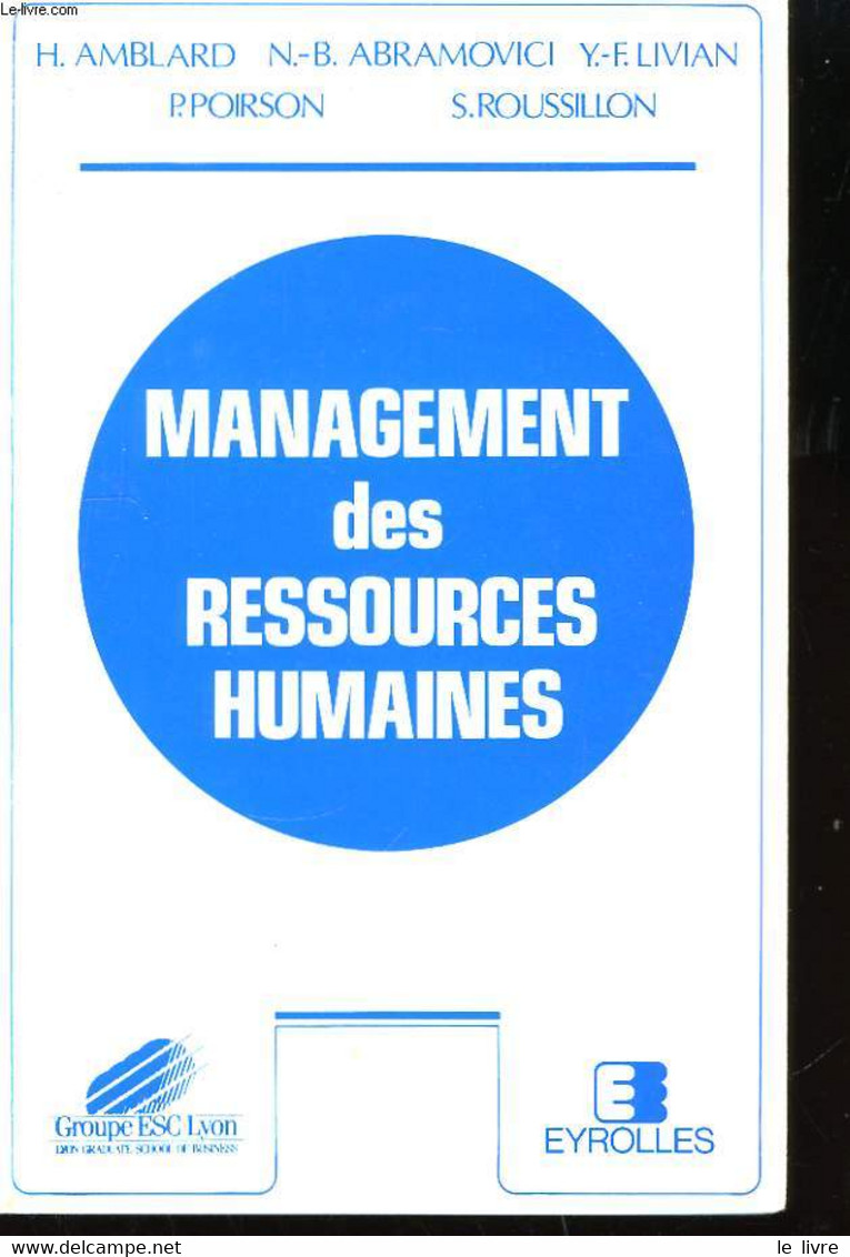 Management Des Ressources Humaines - AMBLARD, ABRAMOVICI, LIVIAN, POIRSON, ROUSSILLON - 1990 - Management