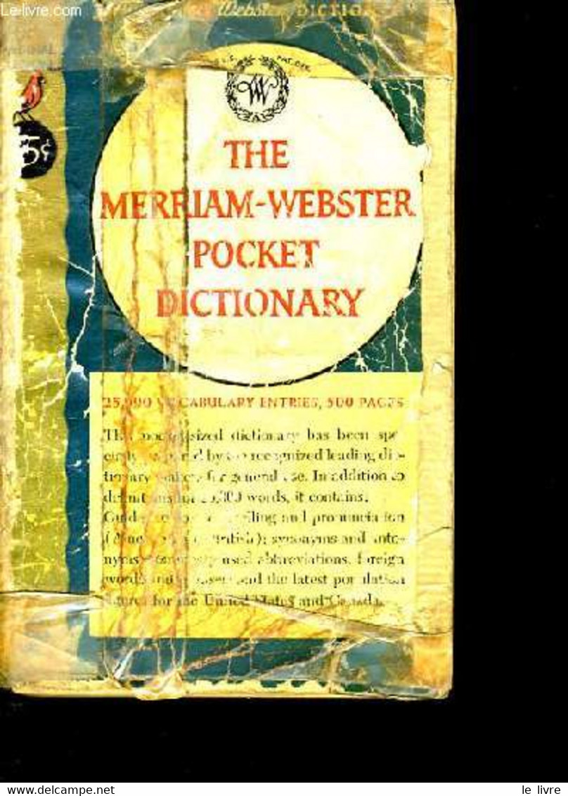 THE MERRIAM - WEBSTER POCKET DICTIONARY. - COLLECTIF. - 1951 - Dictionaries, Thesauri