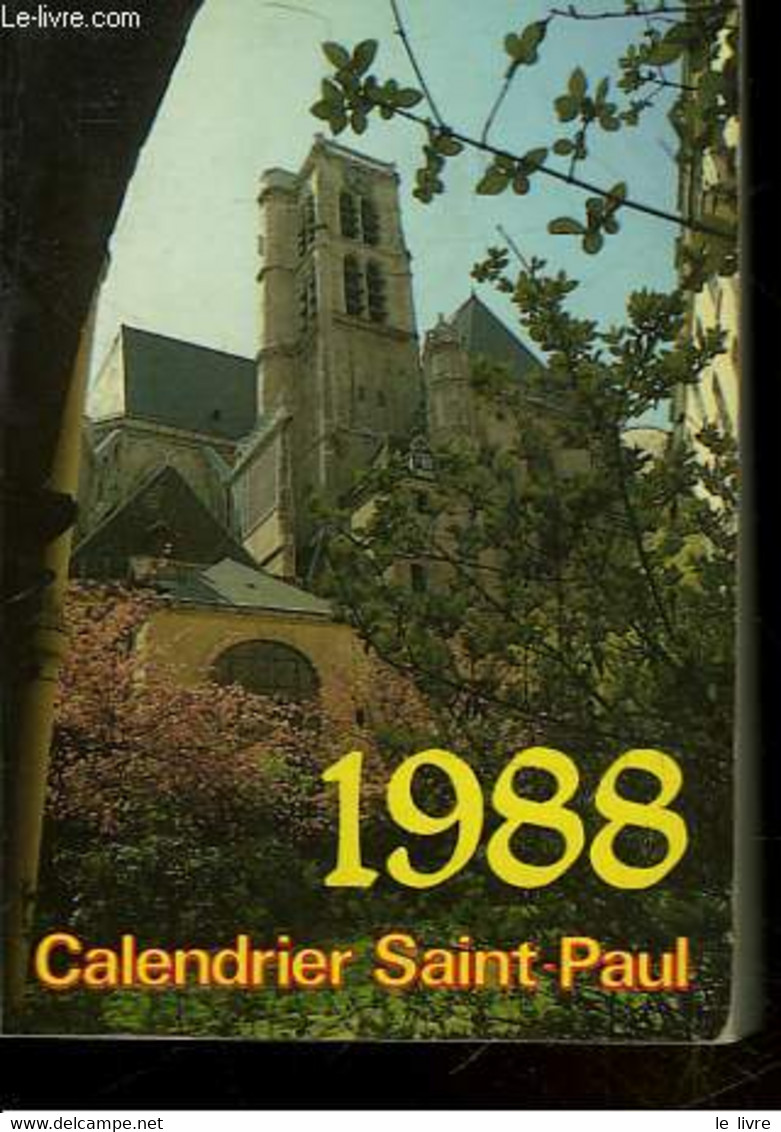 CALENDRIER SAINT-PAUL AN DE GRACE 1988 - COLLECTIF - 1988 - Agendas & Calendarios