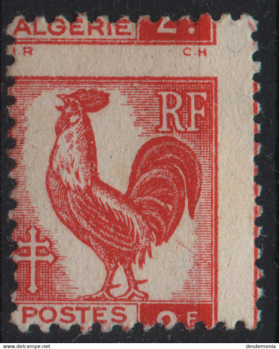 France Colonie Algerie Maury 220 (Yvert 220) * Coq Piquage à Cheval - Other & Unclassified