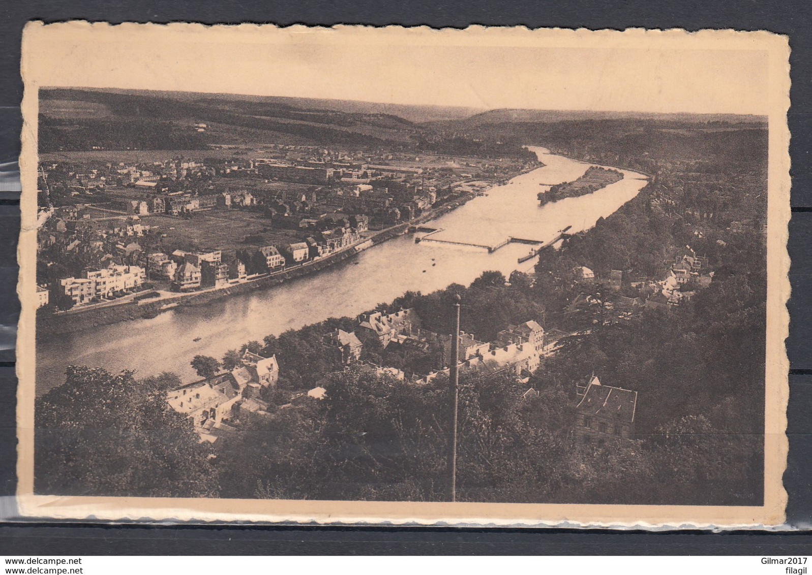 Postkaart Van Namur Naar Anvers Met Stempel Namur Casino Sa Citadelle Historique Centre De Villegiature - 1951-1975 Leone Araldico