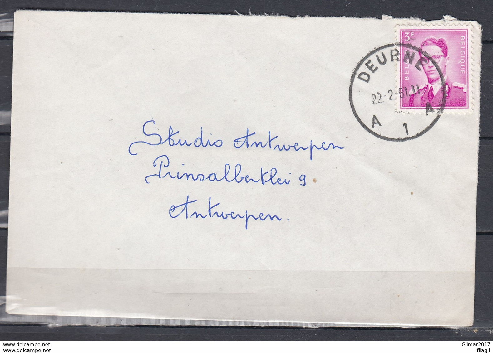Brief Van Deurne A1A Naar Antwerpen - 1970-1980 Elström