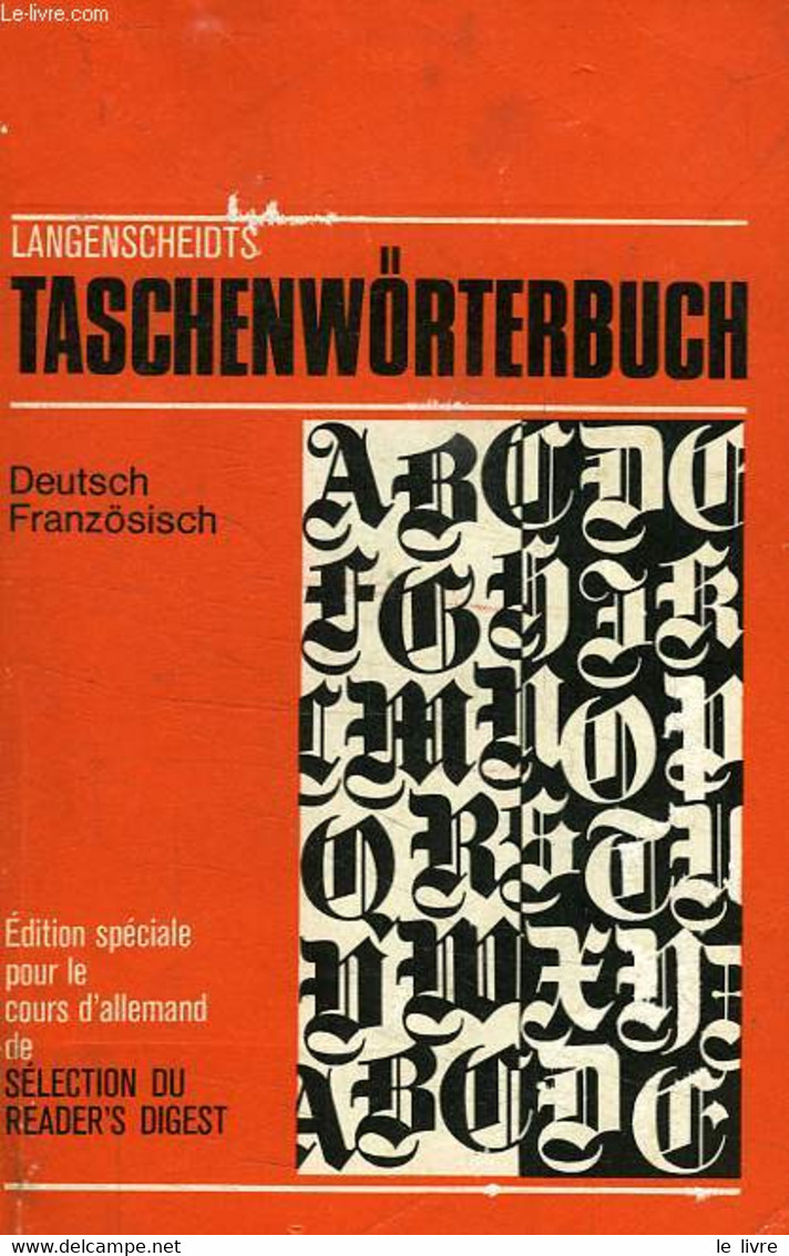 LANGENSCHEIDT, DICTIONNAIRE DE POCHE DES LANGUES FRANCAISE ET ALLEMANDE, ALLEMAND-FRANCAIS - WILHELM Dr KURT - 1973 - Atlas