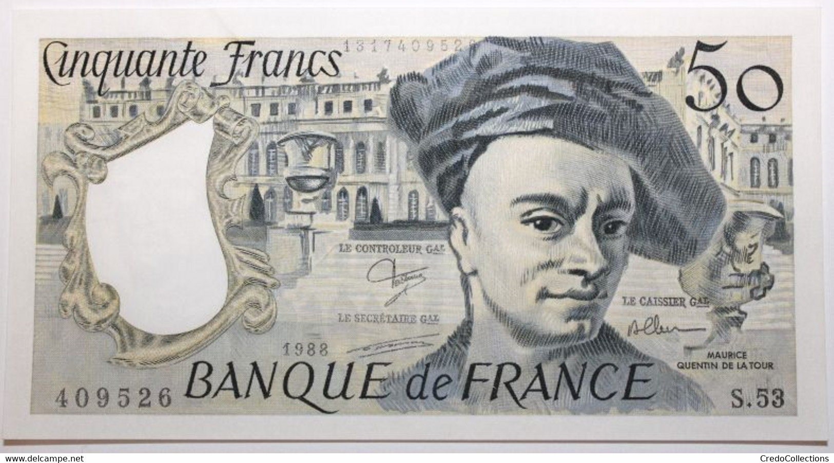 France - 50 Francs - 1988 - PICK 152d.1 / F67.14 - SPL - 50 F 1976-1992 ''quentin De La Tour''