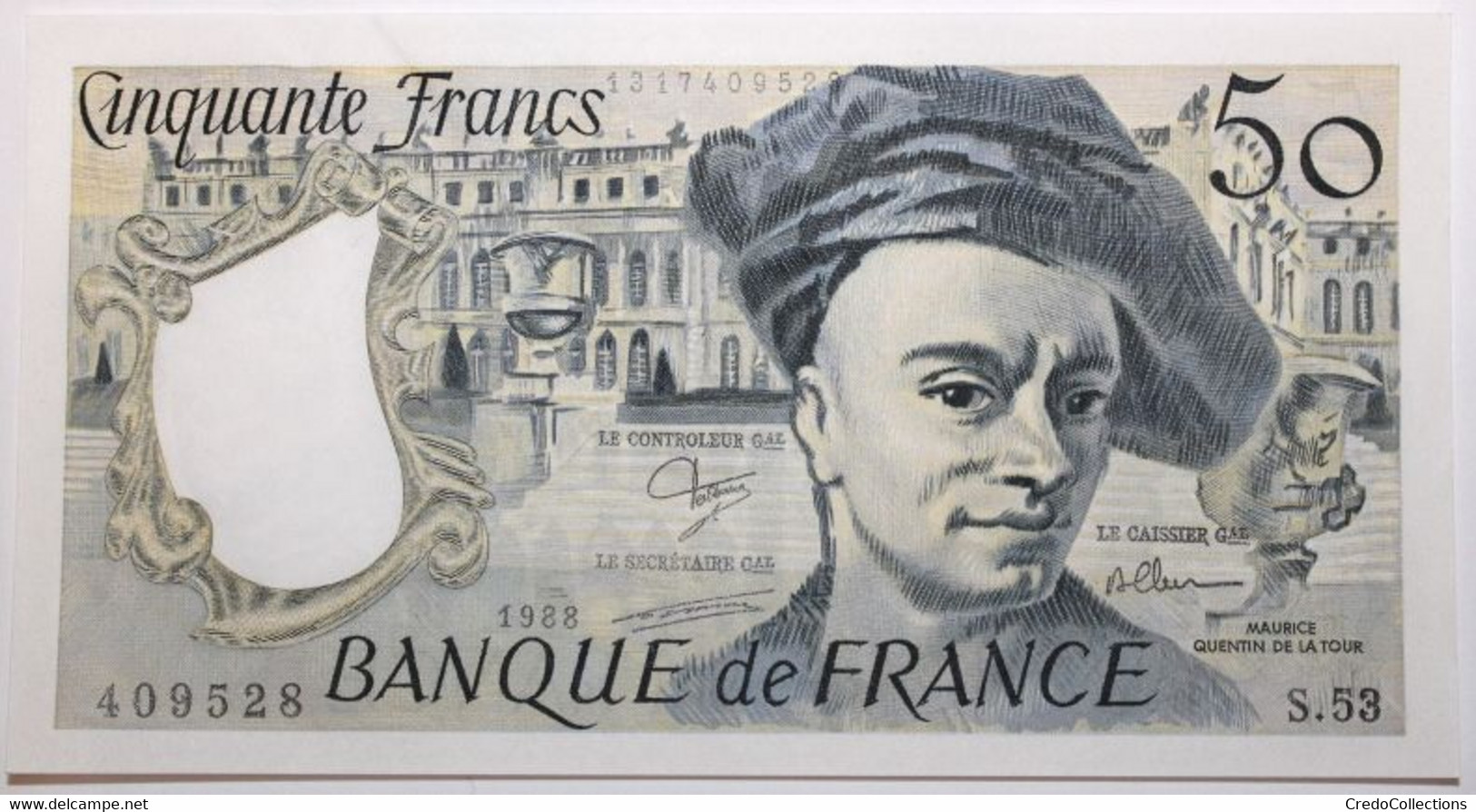 France - 50 Francs - 1988 - PICK 152d.1 / F67.14 - SPL - 50 F 1976-1992 ''quentin De La Tour''